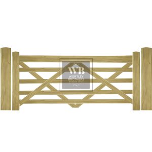 Five Bar Single Wooden Gate