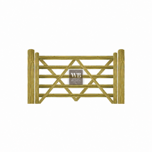 Five Bar Single Wooden Gate