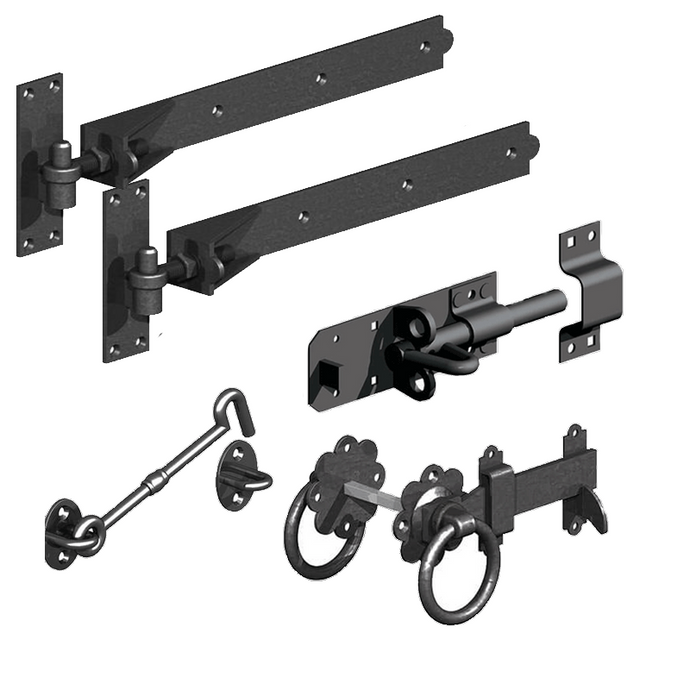 Single-BlackAdjustableIronmongeryPack